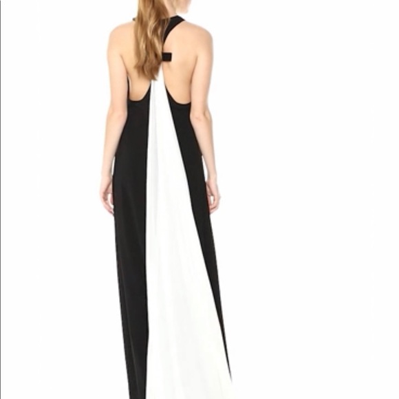 Jill Jill Stuart Side Slit Gown with Chiffon Train - Picture 2 of 2